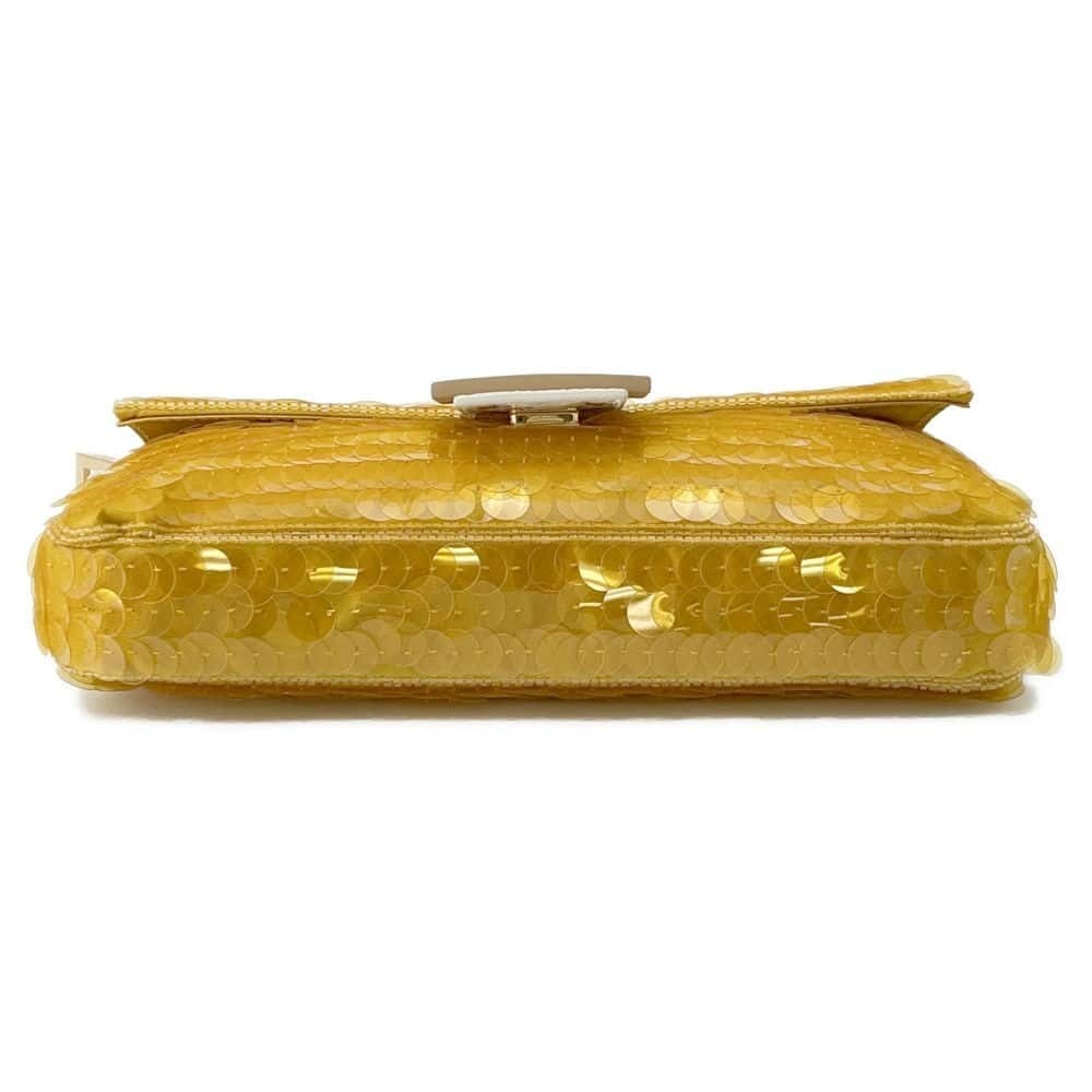 Fendi Baguette Sequin Satin Python Shoulder Bag W… - image 3